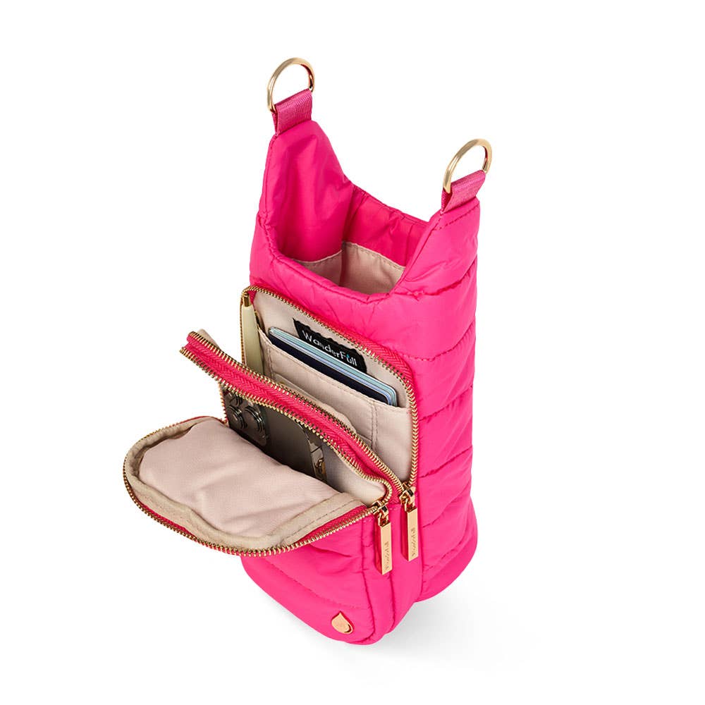 WanderFull - Original HydroBag - Bright Pink HydroBag® with Navy and Pink Strap
