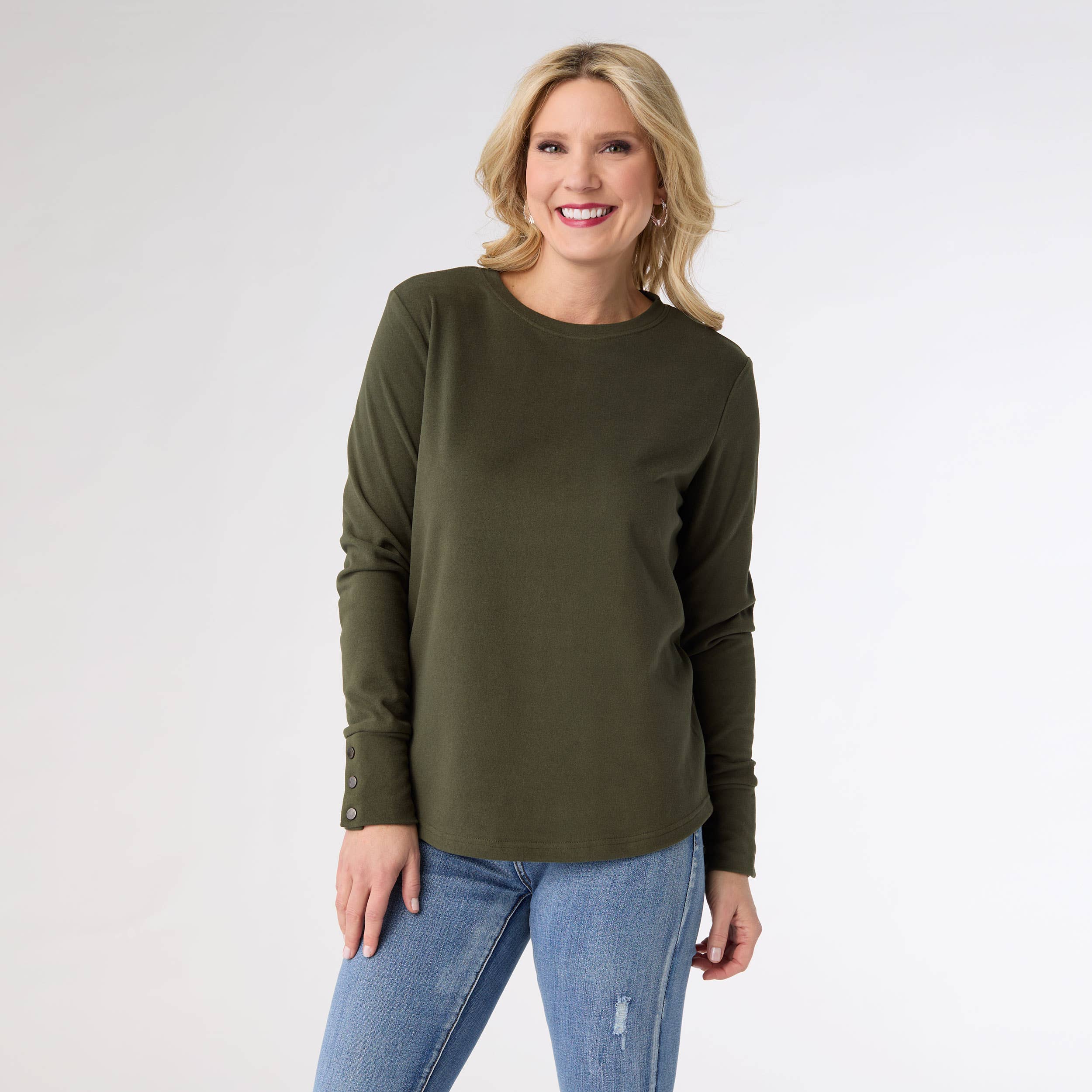 COCO + CARMEN - Alexis Super Soft Top with Snap Cuff