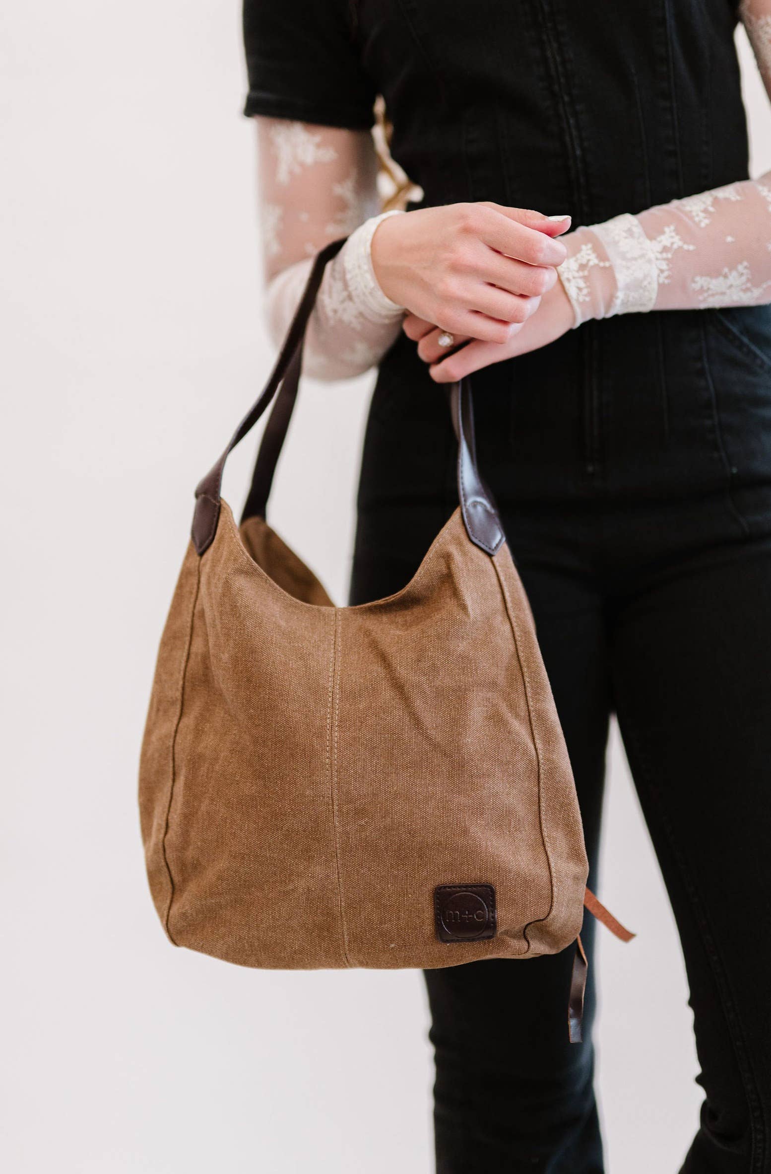 modern and chic - Anniston Canvas Hobo Bag