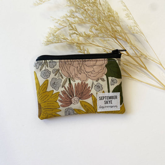 Juliet Floral in Willow Mini Coin Purse Fall-Winter September Skye Bags & Accessories