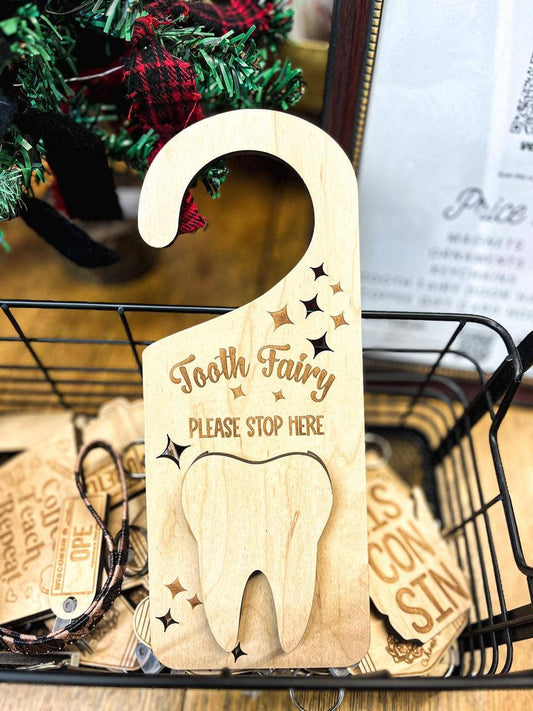 Fairy Wooden Door Hanger Fall-Winter The Farmer's Wife