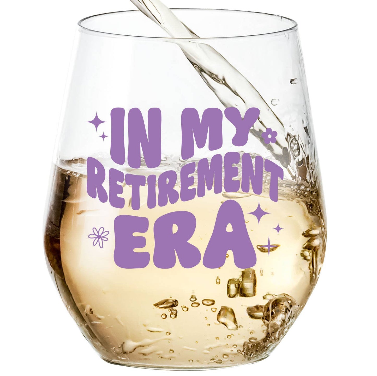 In My Retirement Era Wine Glass | Retirement Gift Core Cedar Crate Market