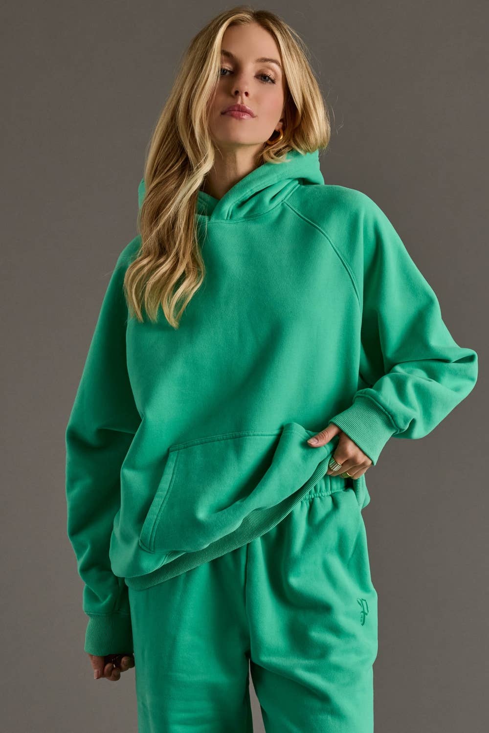 Green Panache Hooded Sweatshirt