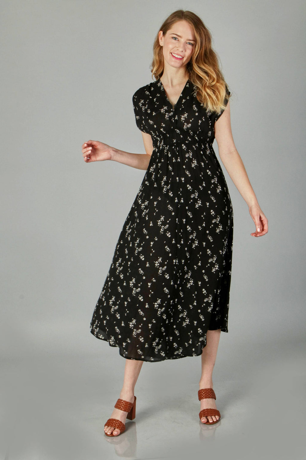 crepon maxi dress (P18167)