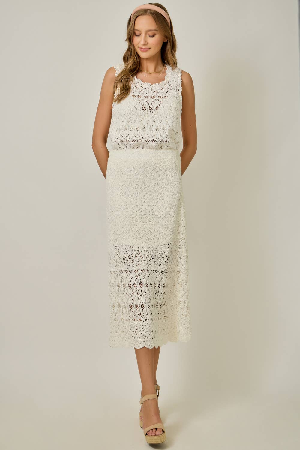 Crochet Scallop Hem Skirt