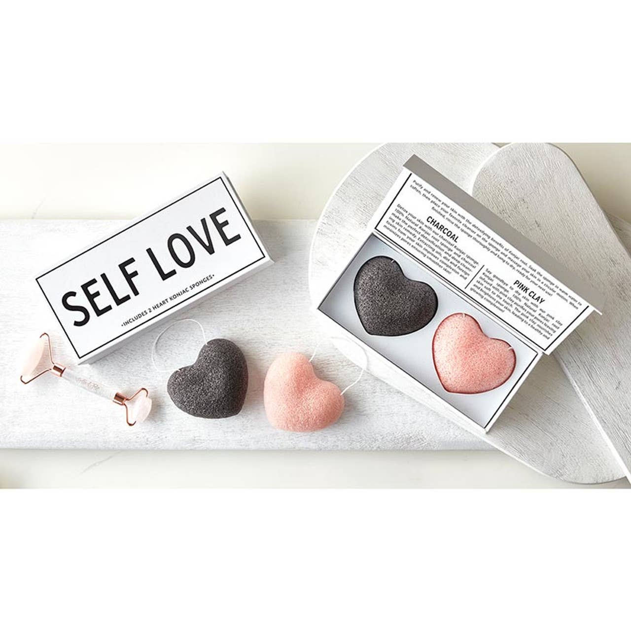 Heart Konjac Sponge - Self Love Core Bella Sleep + Spa