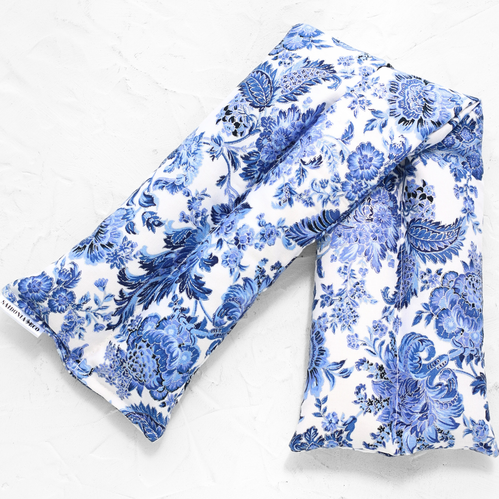 Heating & Cooling Neck and Body Wrap - Oriental Chinoiserie Blue