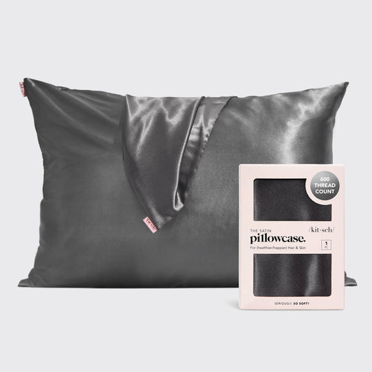 Satin Pillowcase - Charcoal Core KITSCH