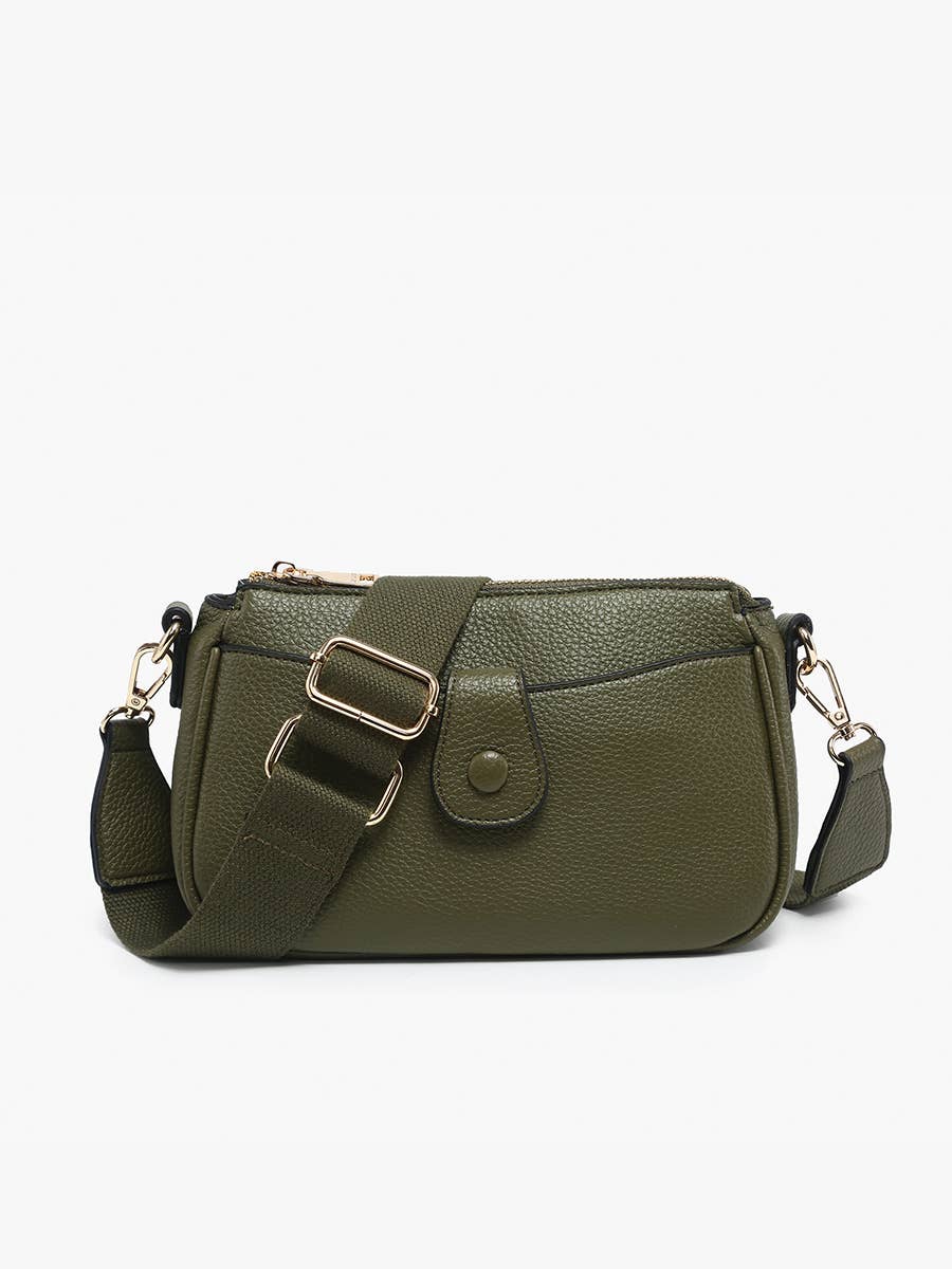 Kallie Snap Front Crossbody w/ Nylon Strap