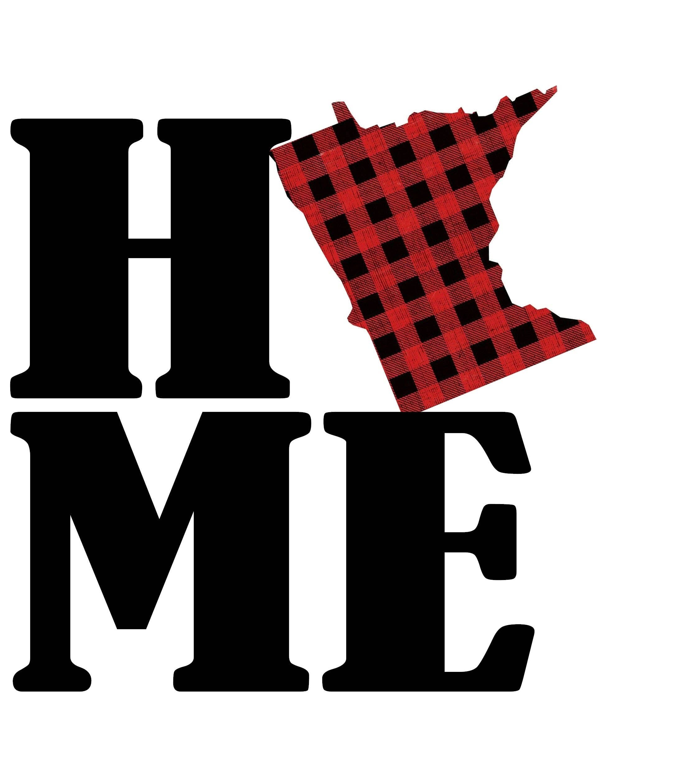 Minnesota Home Plaid Kitchen Towel | Minnesota Gift | Cabin Decor