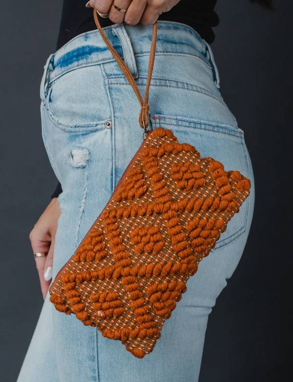 Diamond Pattern Wristlet