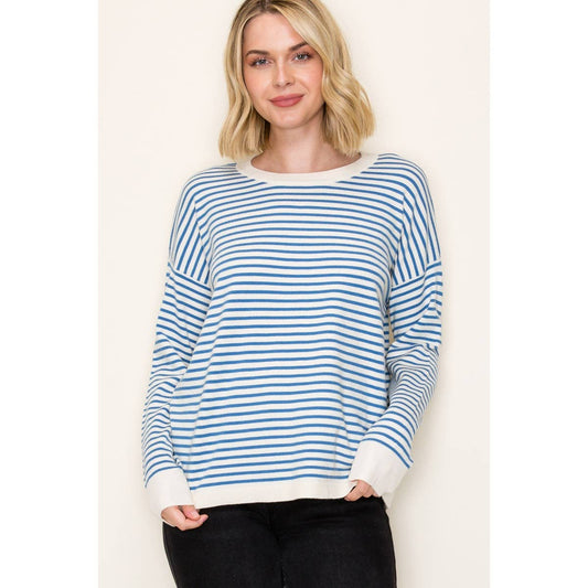 STRIPED SWEATER EVERYDAY PULLOVER STACCATO