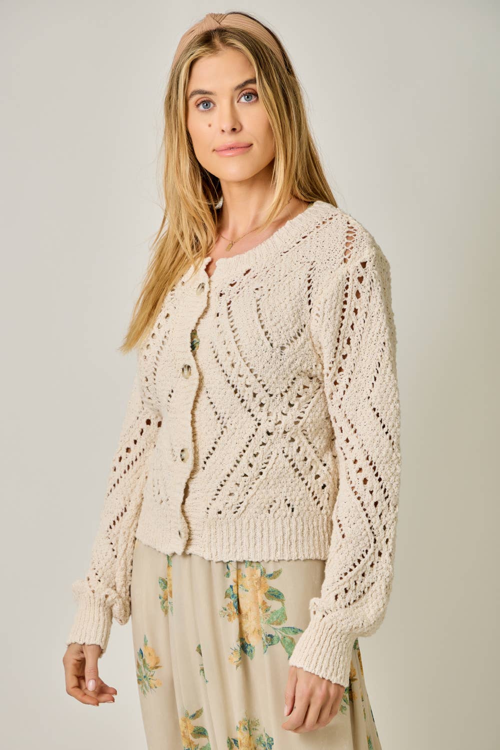 Crochet Knit Cardigan