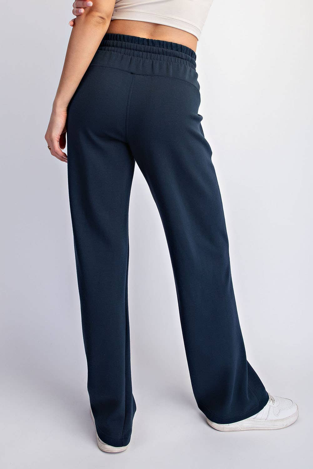 Modal Scuba High Rise Wide Leg Pants