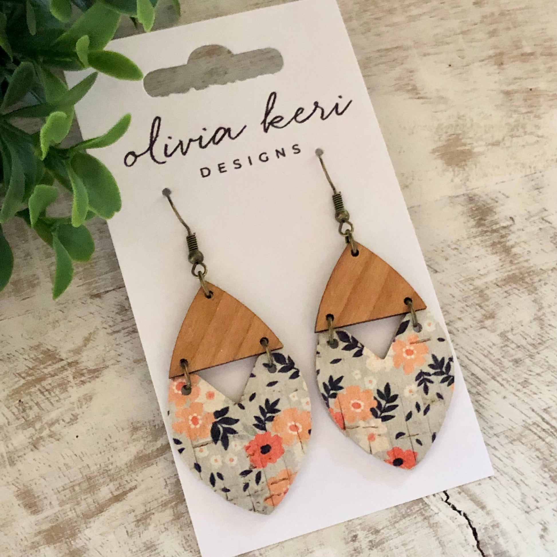 Josie - Grey Fall Floral Spring-Summer Olivia Keri Designs