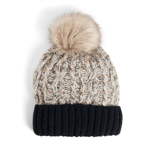 Beige  Multi Winter Carnival Hat: One Size Fall-Winter COCO + CARMEN