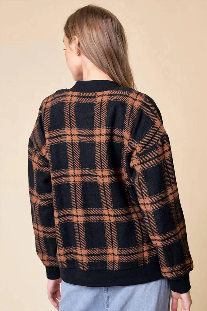 Women’s Doe And Rae - Checker Bomber Jacket