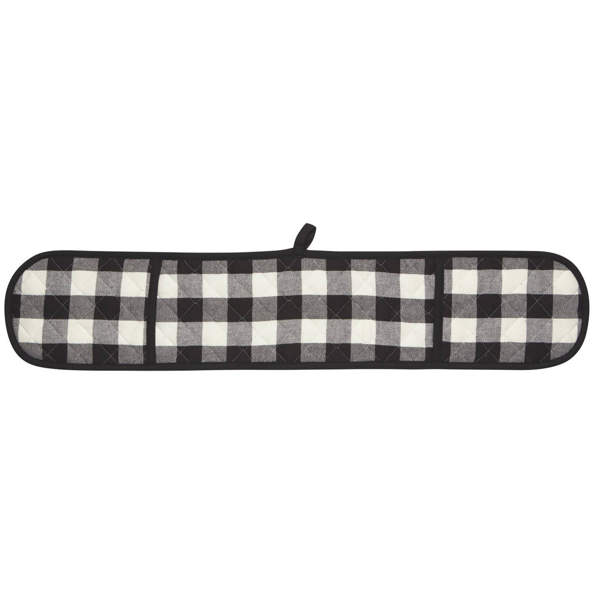 Now Designs by Danica - Black Check Double Oven Mitt