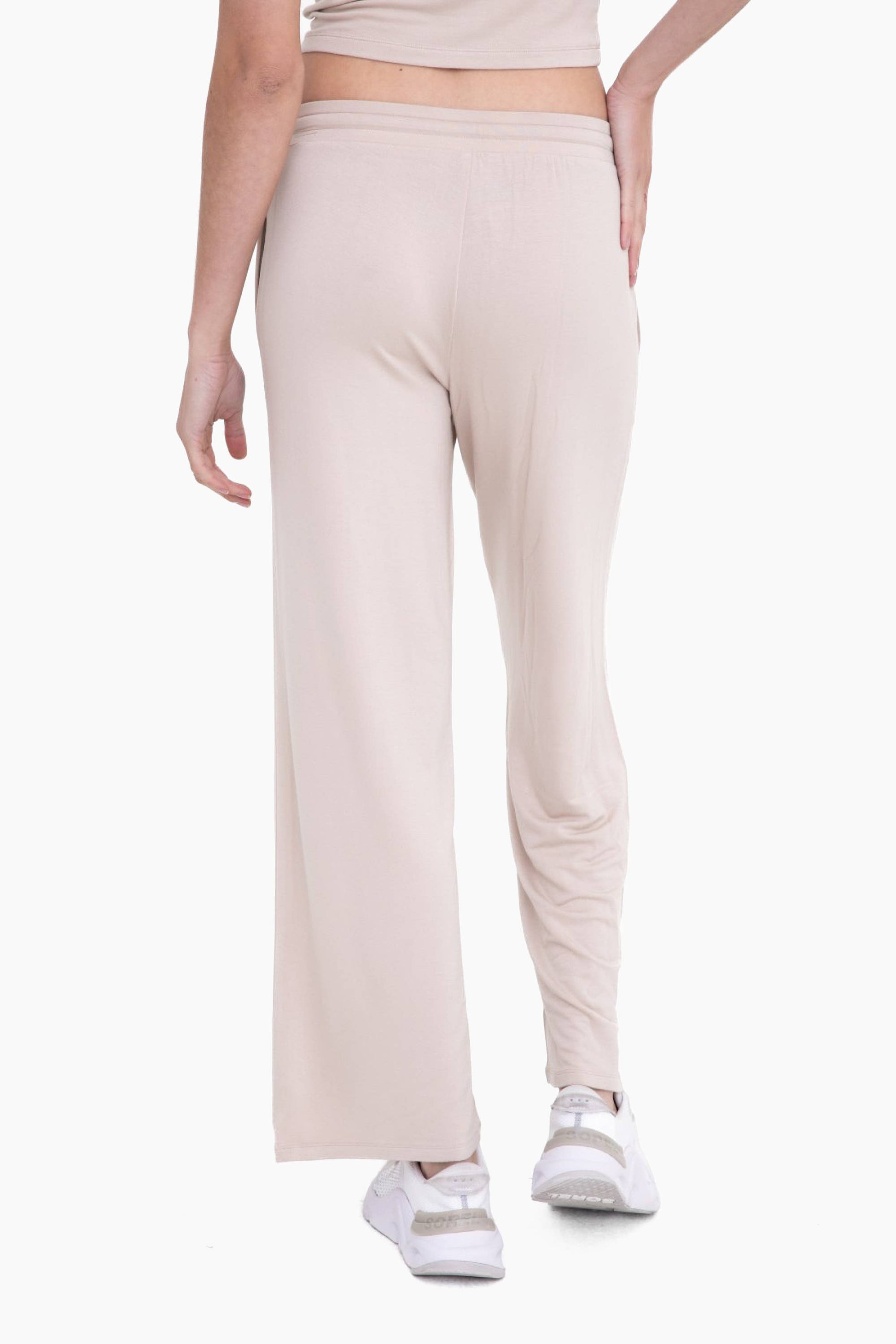 Mid-Rise Lounge Terry Pant: NATURAL Core Mono B