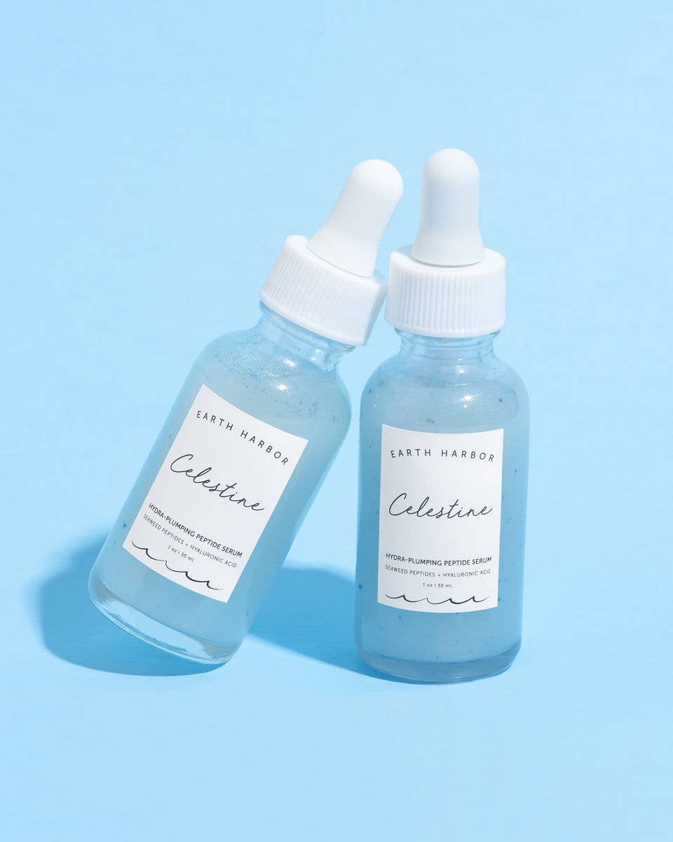 Plumping Serum: Seaweed Peptides + Hyaluronic Acid Core Earth Harbor Naturals