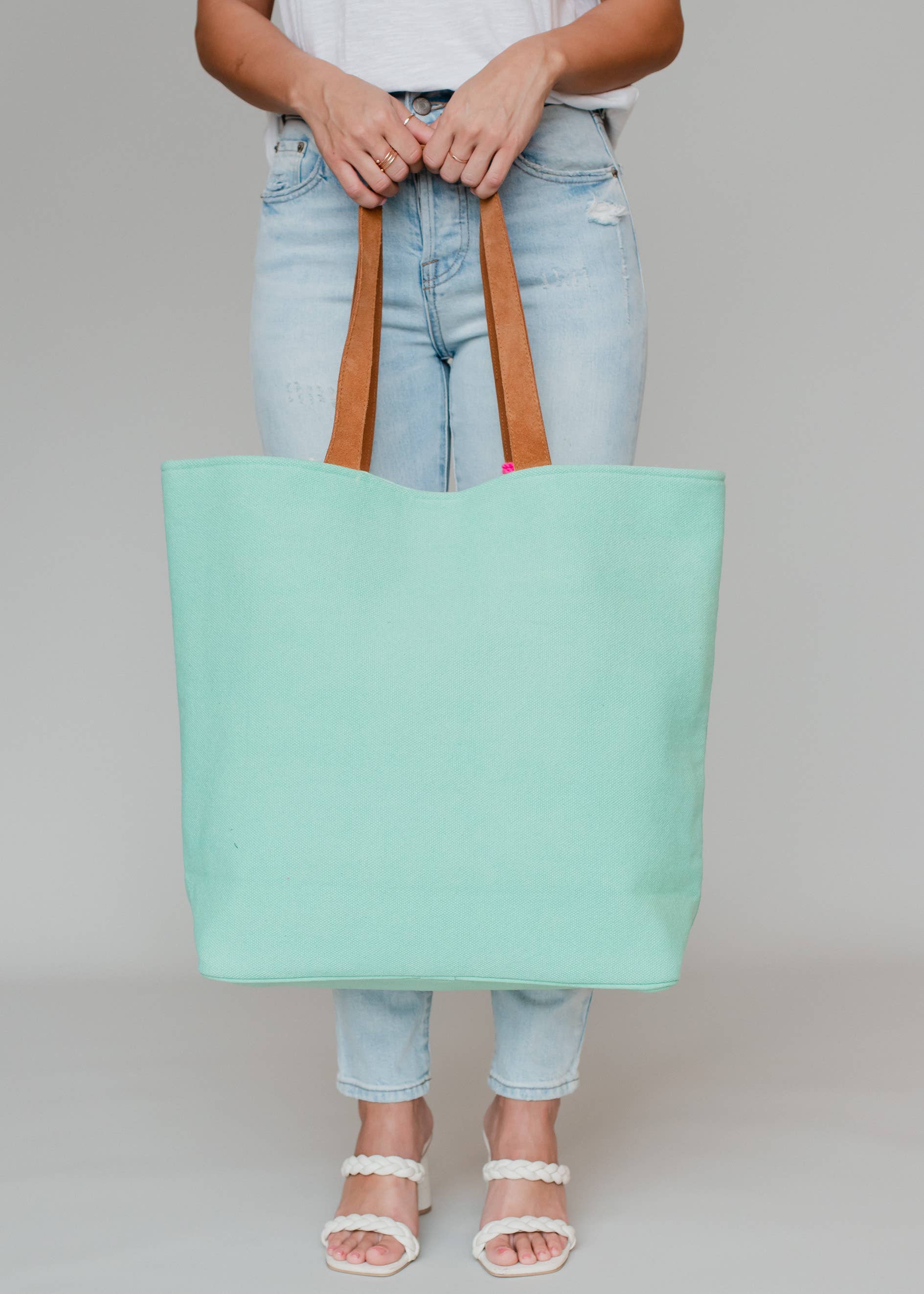 Mint Drink On A Boat Tote Spring-Summer Panache Apparel Co.