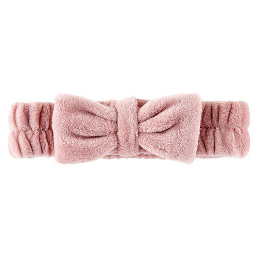 Plush Bow Headband - Dusty Rose Core Bella Sleep + Spa