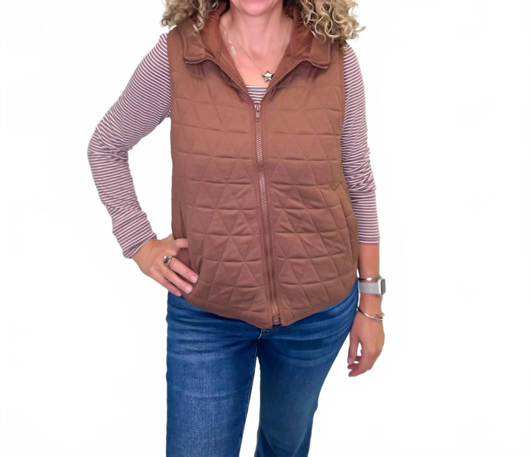 Sheila Hooded Quilted Vest