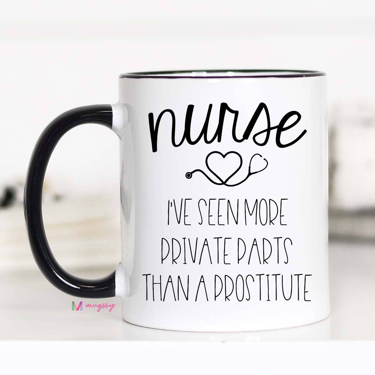 Nurse I've Seen More Private Parts Mug: 15oz Core Mugsby