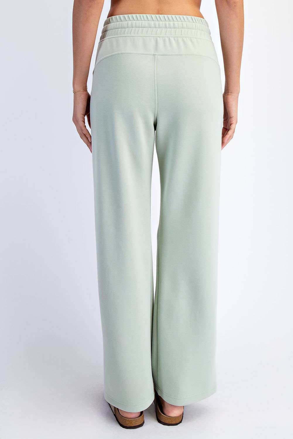 Modal Scuba High Rise Wide Leg Pants