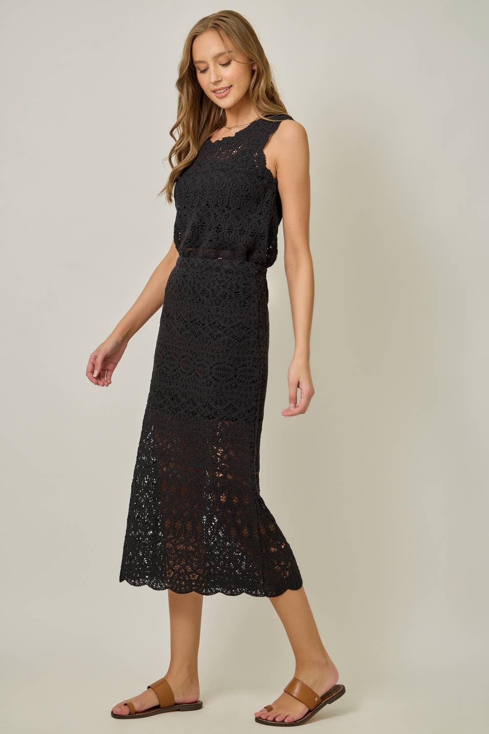 Crochet Scallop Hem Skirt