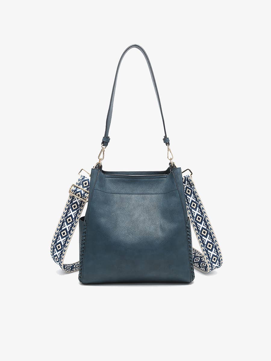 Penny 2-in-1 Bucket Bag w/ Guitar Strap: Black