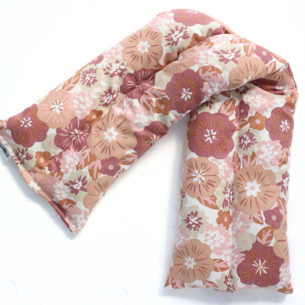 Heating & Cooling Neck/Body Wrap - Mauve Flowers