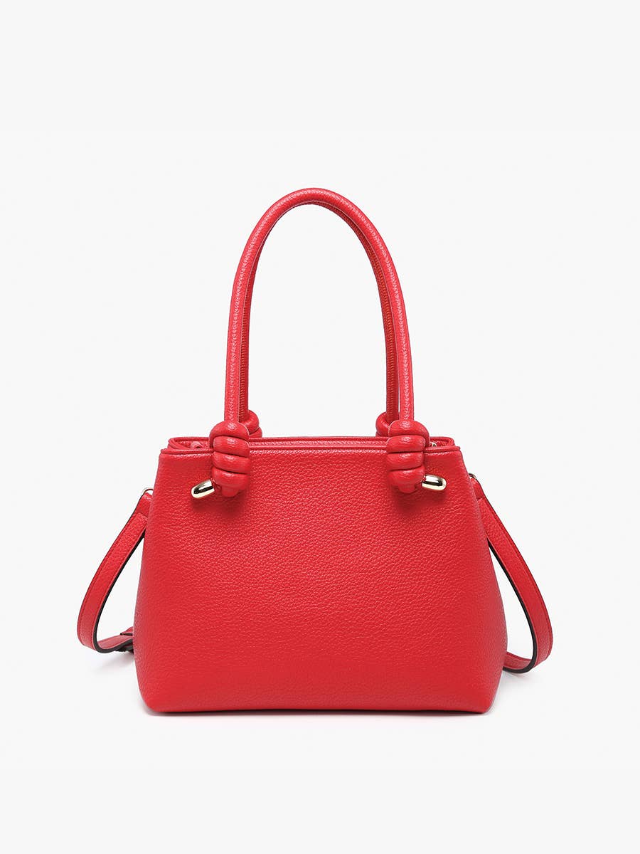 Blair Classic Satchel w/ Knotted Handles & Long Strap