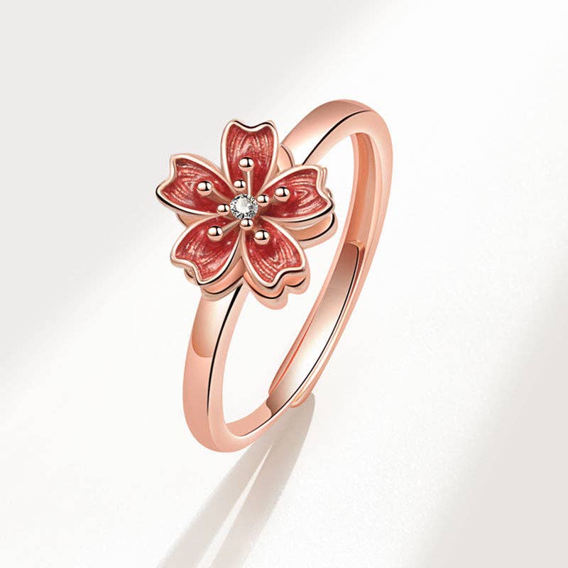 Peach Blossom Fidget Spinner Ring Core Perimade & Co. LLC