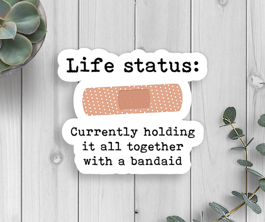 Life Status Vinyl Sticker Core Expression Design Co