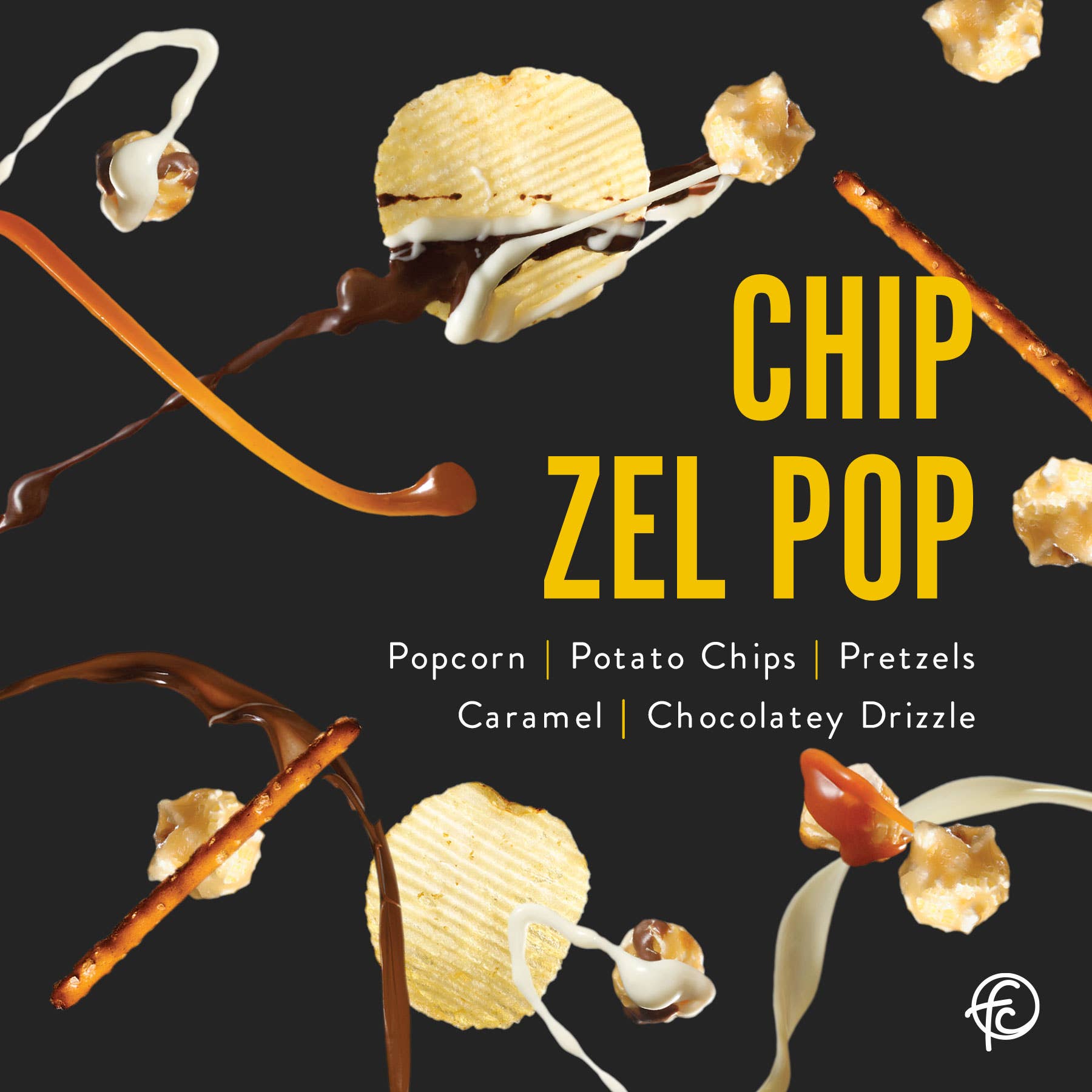 Chip Zel Pop 19 oz canister | Chocolate Popcorn Core Funky Chunky