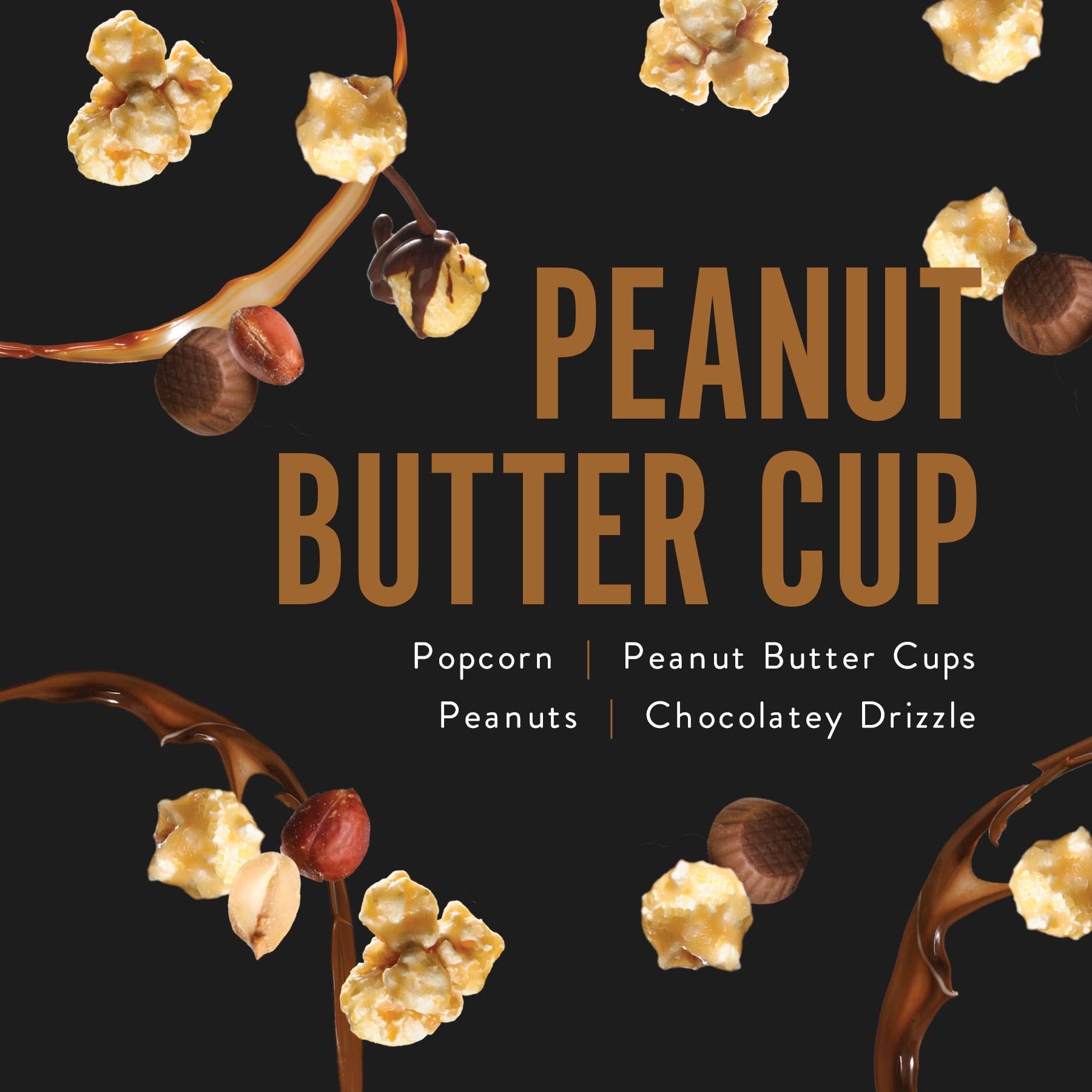 Peanut Butter Cup 5oz Bags | Chocolate Popcorn Core Funky Chunky