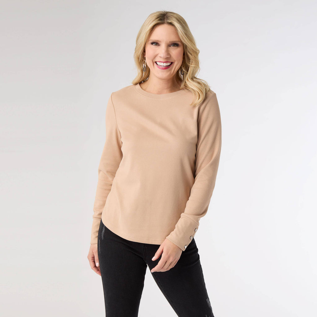 COCO + CARMEN - Alexis Super Soft Top with Snap Cuff