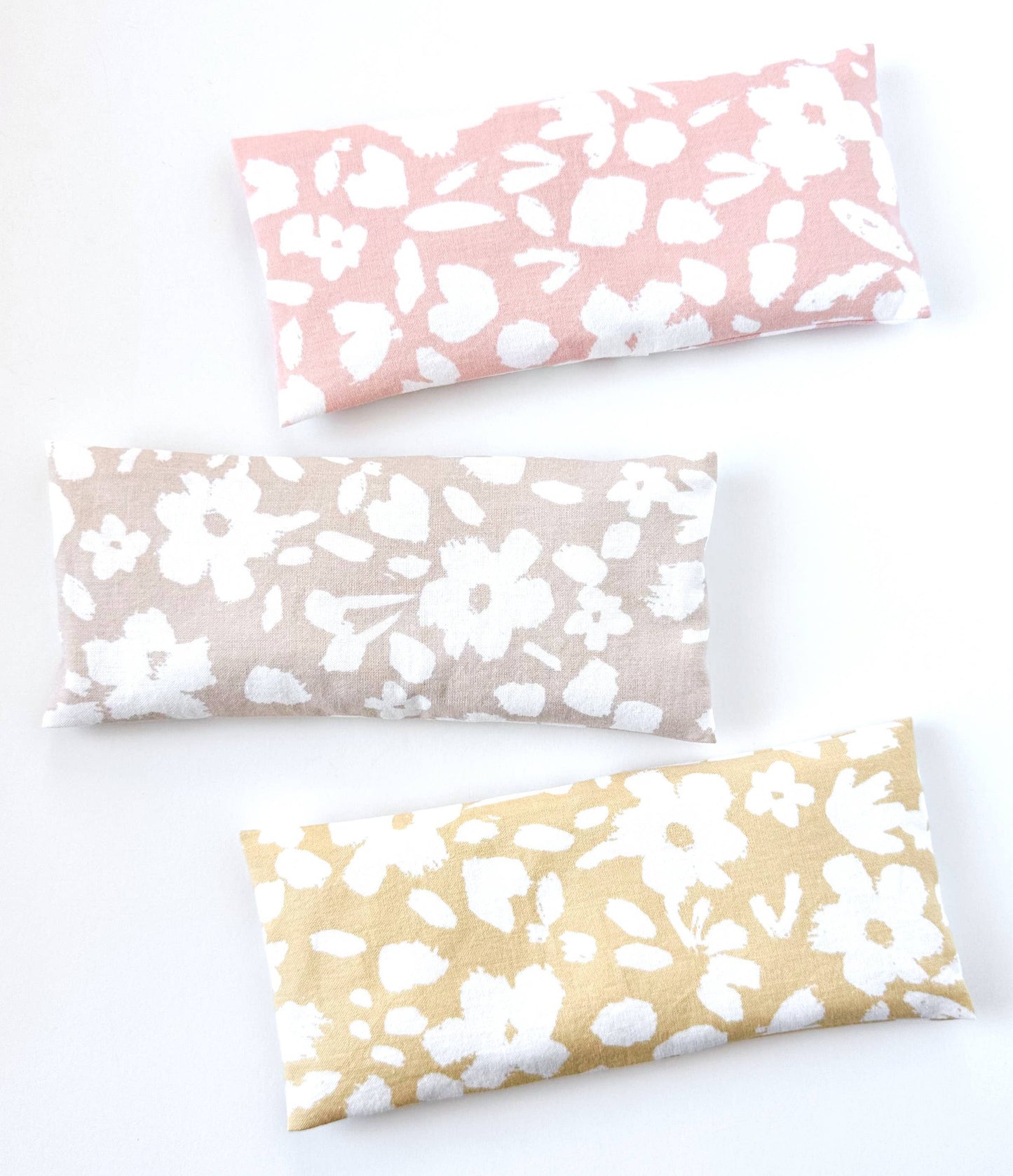 Organic Lavender Eye Pillow - Painted Flowers: Birch Core Laska Collection