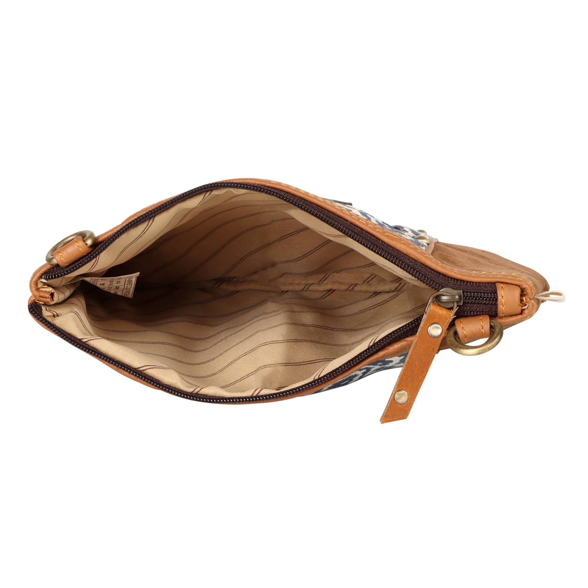 Vaan & Co. - Noa Angled Crossbody Bag - Upcycled Leather & Canvas
