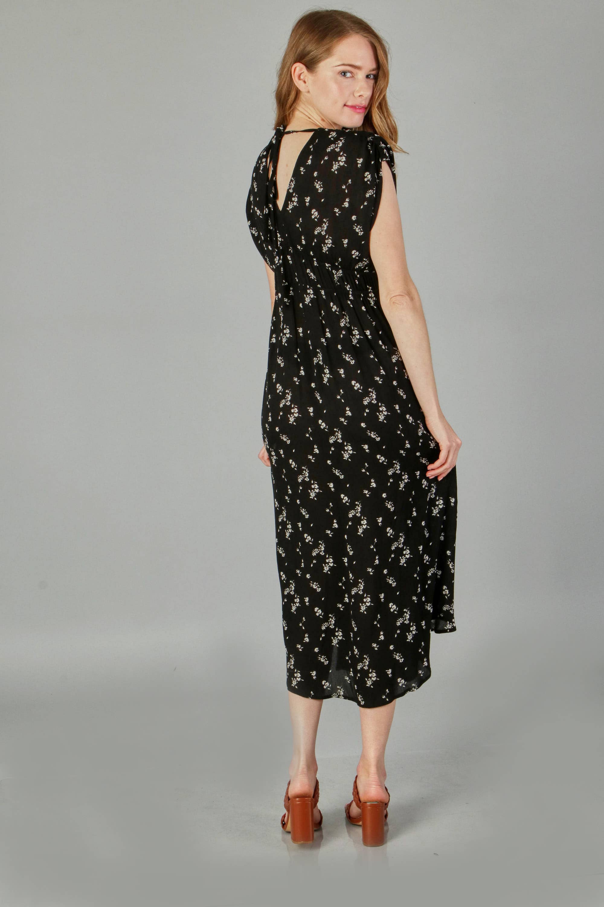 crepon maxi dress (P18167)