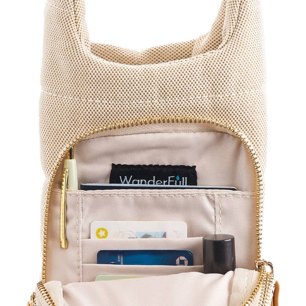 WanderFull - Original HydroBag - Oatmeal Canvas HydroBag® with Canvas and Vegan Leather Strap