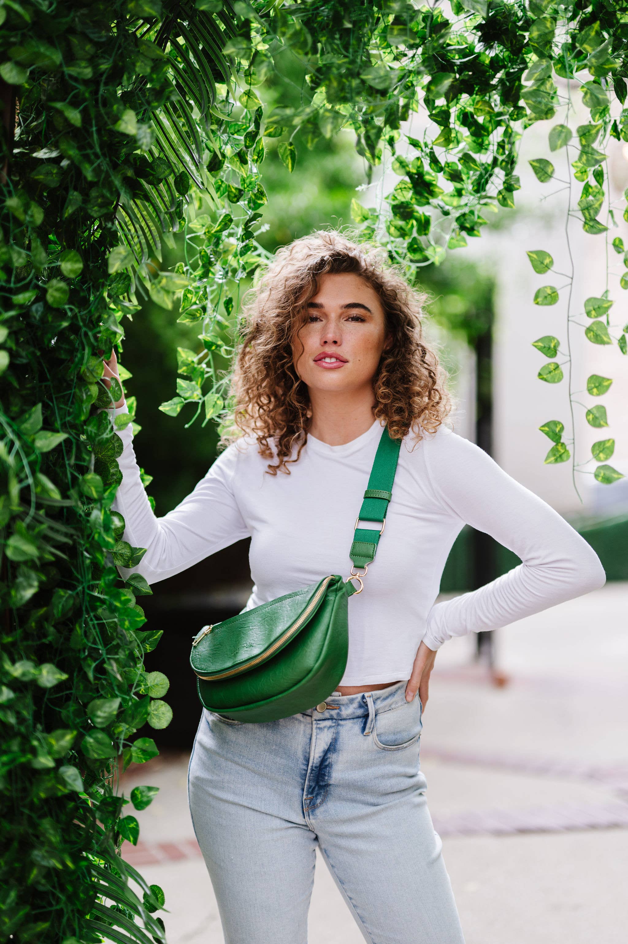 Holly Foldover Satchel Crossbody Belt Bag