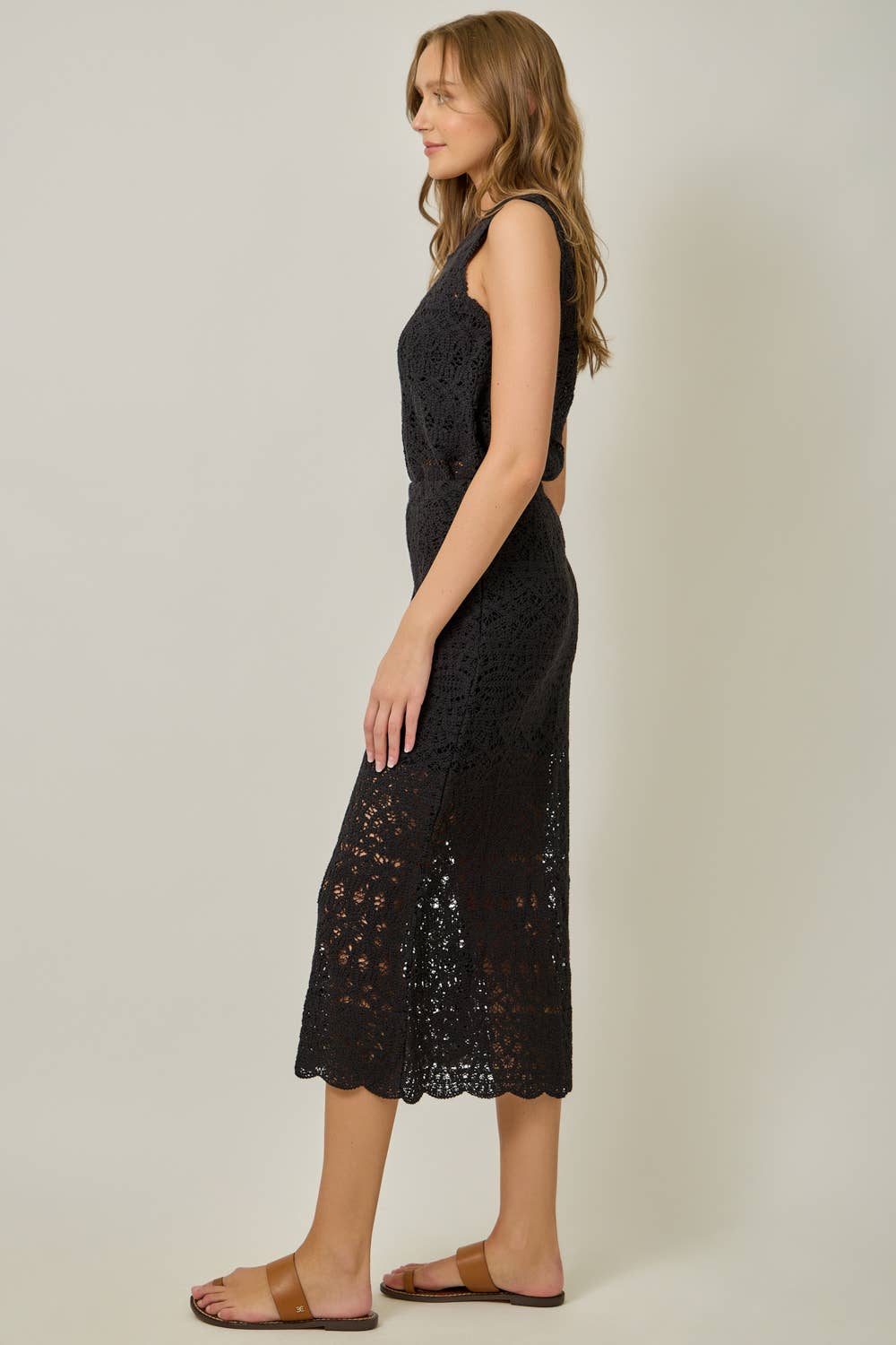 Crochet Scallop Hem Skirt