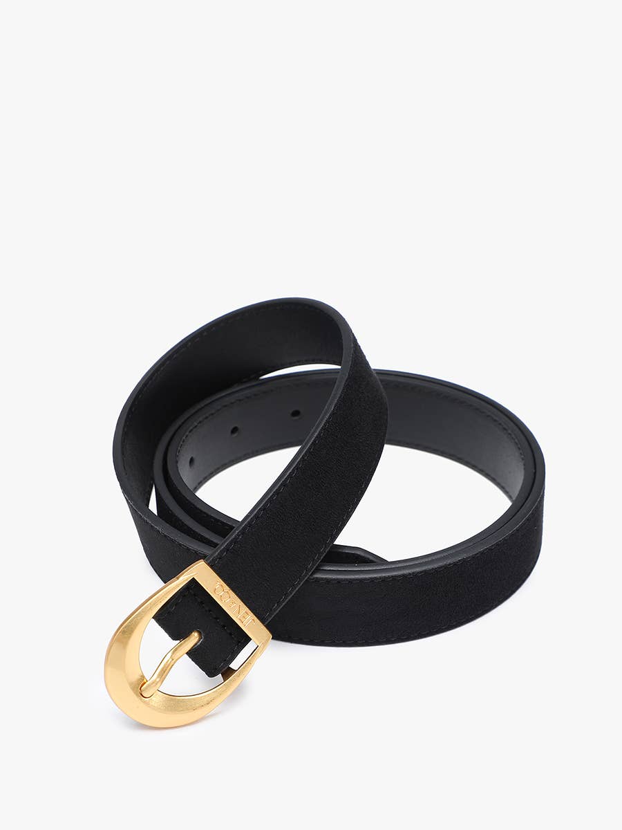 Jen & Co. - Faux Suede Belt w/ Antique Buckle | BELT2902