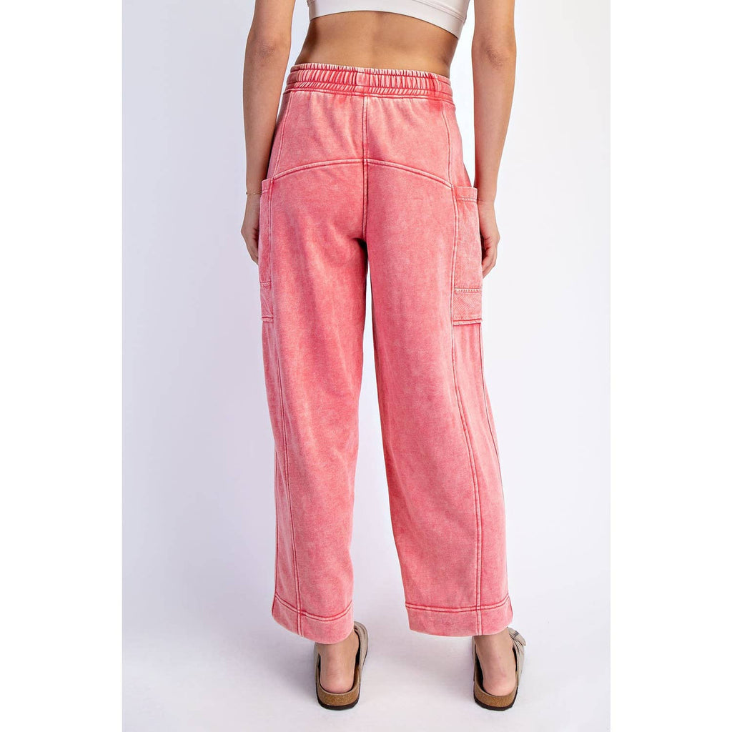 Mineral Wash French Terry Cropped Pants
