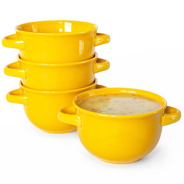 Ceramic Soup Crocks, 18 oz, Set of 4 GIFTS Kook