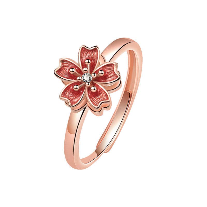 Peach Blossom Fidget Spinner Ring Core Perimade & Co. LLC