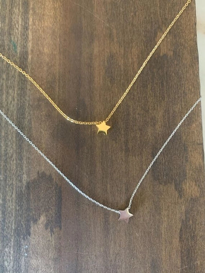 Silver Tiny Star Pendant Necklace Core bubs & sass