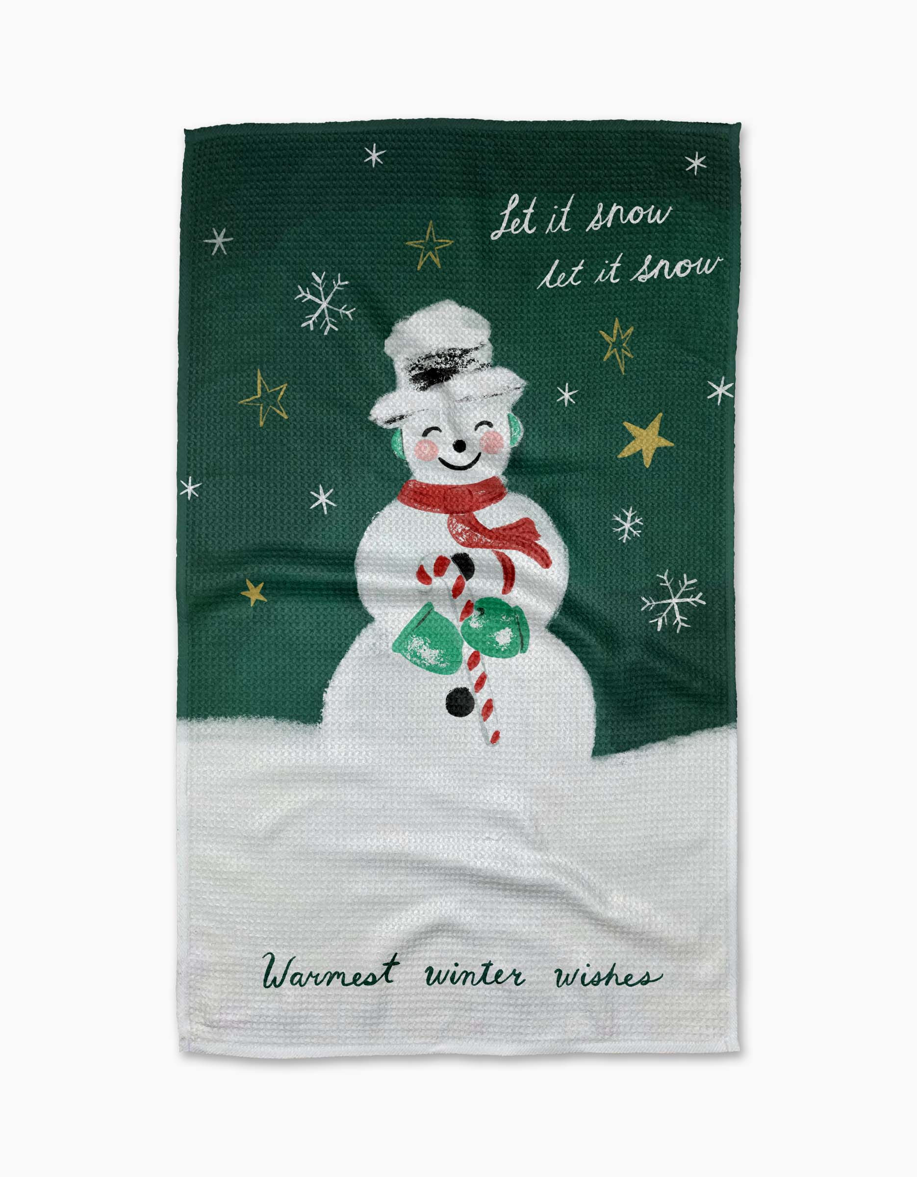 Vintage Snowman Kitchen Tea Towel